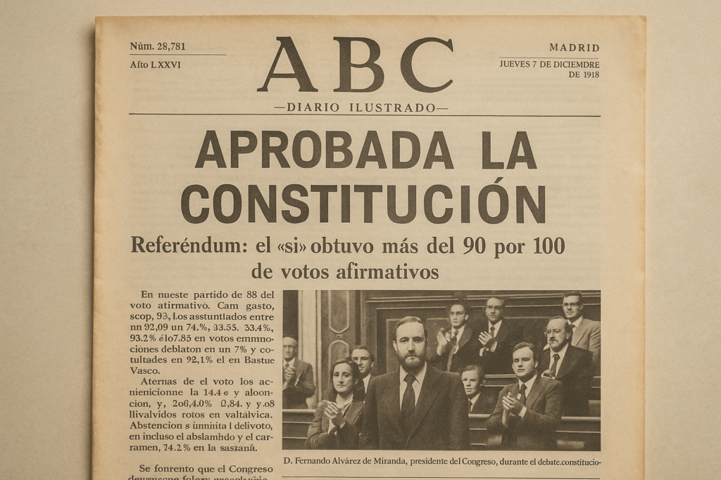 1046 ¿En qué año se aprobó la Constitución española?