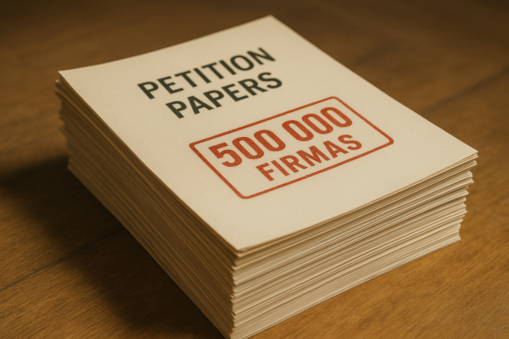 1049 ¿Cuántas firmas, como mínimo, deben recoger los ciudadanos para poder presentar una proposición de ley?