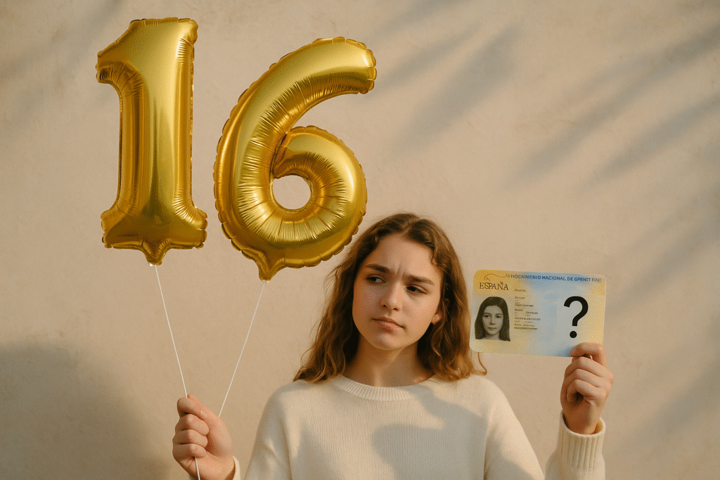 2001 La mayoría de edad en España es a los 16 años.