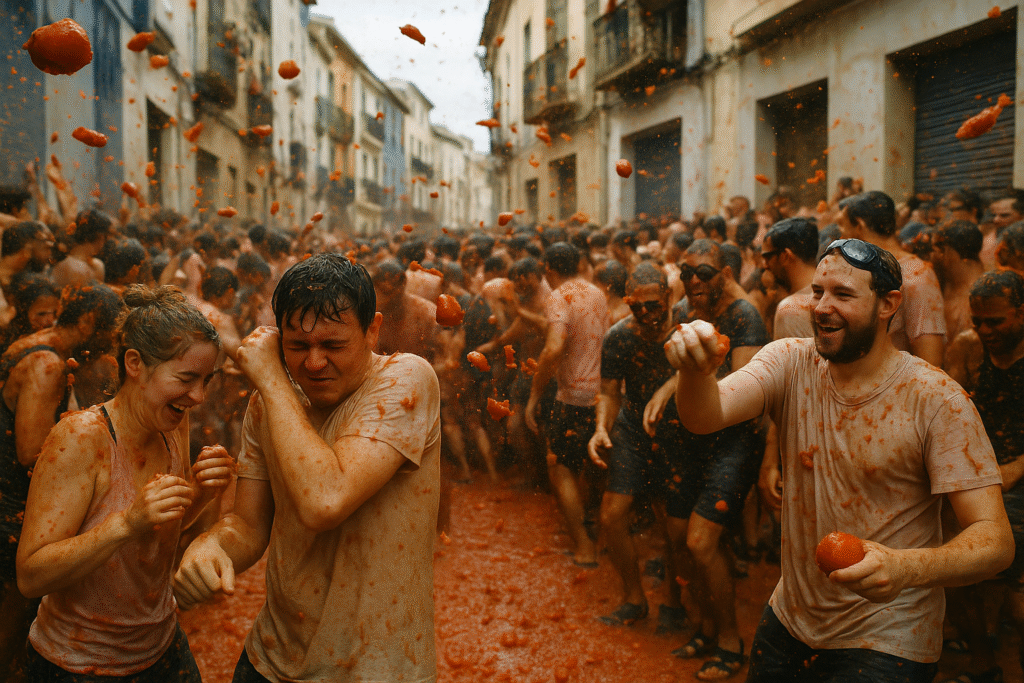 4018 La fiesta de la Tomatina se celebra en…