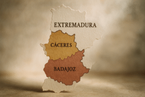 3001 ¿Dónde están Cáceres y Badajoz?