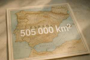 1061 ¿Cuántos kilómetros cuadrados tiene España, más o menos?