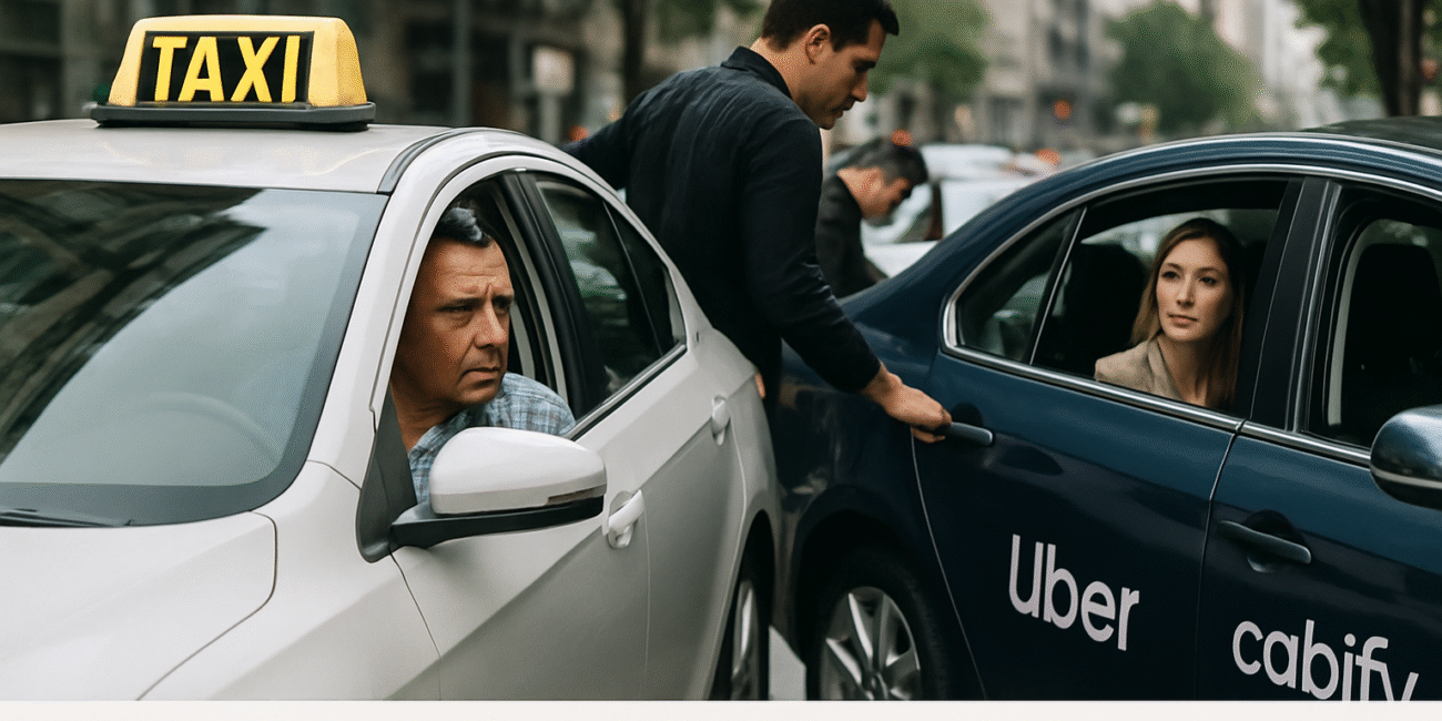 Использование Cabify, Uber и такси- тарифы и чаевые