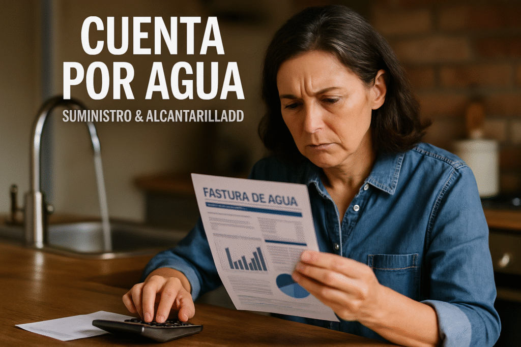 Как читать счета за воду- consumo и alcantarillado