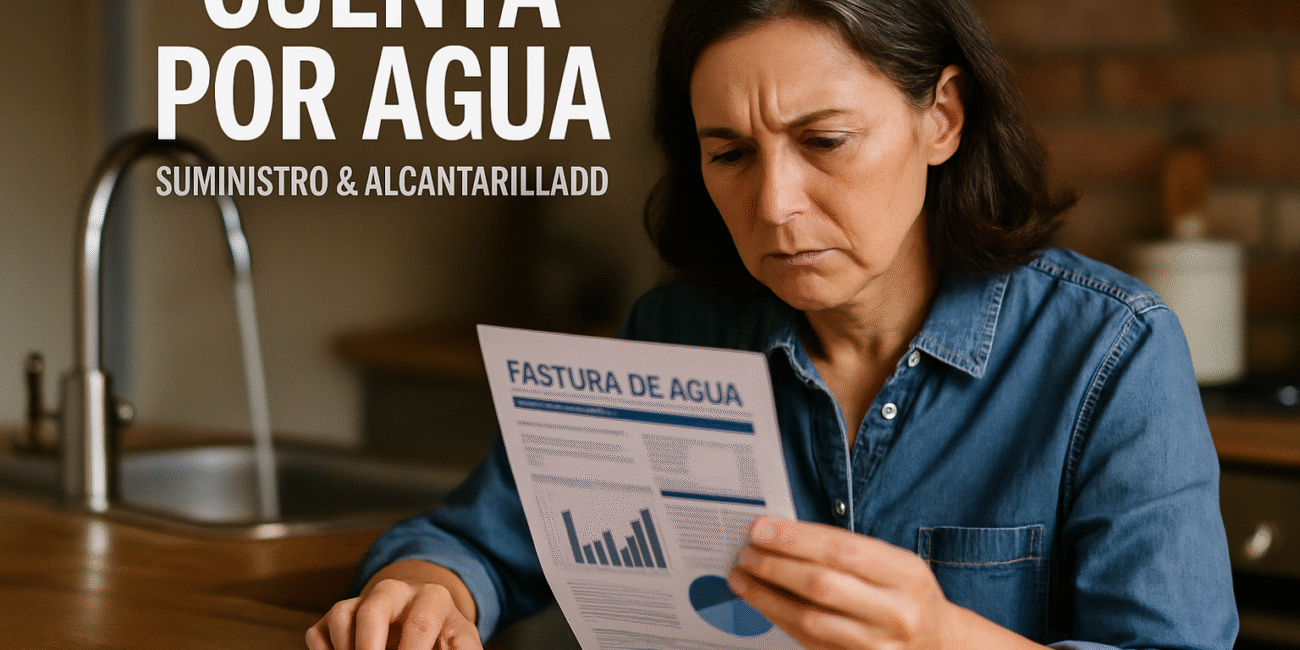 Как читать счета за воду- consumo и alcantarillado